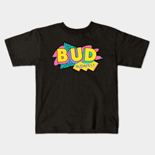 Retro 90s Budapest BUD / Rad Memphis Style / 90s Vibes Kids T-Shirt